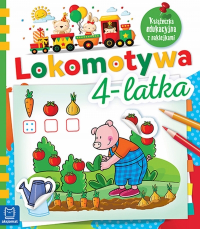 Lokomotywa 4-latka. Książeczka edukacyjna z naklejkami