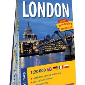 Londyn London kieszonkowy laminowany plan miasta 1:20 000
