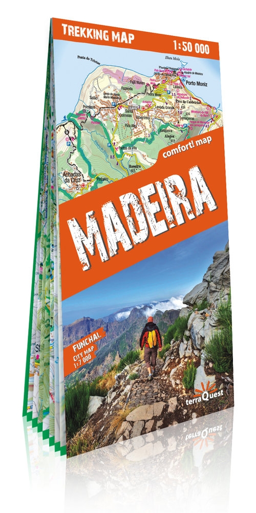 Madera (Madeira) laminowana mapa trekkingowa 1:50 000