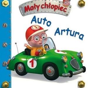 Mały chłopiec. Autobus szkolny Krzysia w.2019