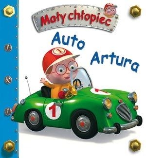 Mały chłopiec. Autobus szkolny Krzysia w.2019