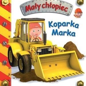 Mały chłopiec. Koparka Marka w.2019