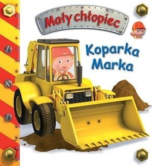 Mały chłopiec. Koparka Marka w.2019