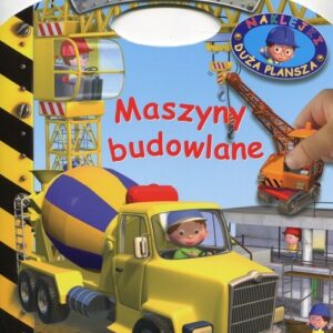 Mały chłopiec Maszyny budowlane Naklejki Duża plansza
