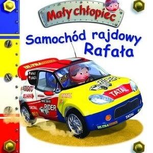 Mały chłopiec. Samochód rajdowy Rafała