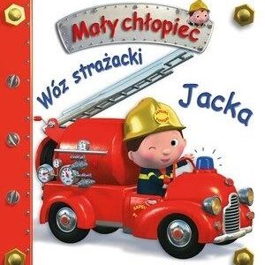 Mały chłopiec. Wóz strażacki Jacka w.2019