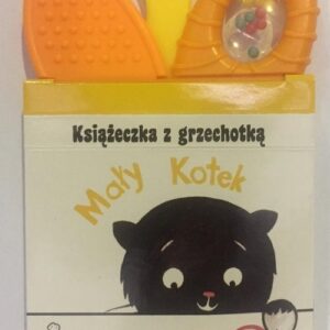 Mały Kotek Książeczka z grzechotką i gryzaczkiem