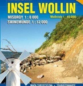Mapa atrakcji - Wyspa Wolin w. niemiecka 1:45 000
