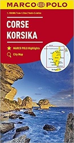 Mapa drogowa Korsyka 1:150 000 MARCO POLO