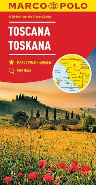 Mapa Drogowa Marco Polo. Toskania 1:300 000