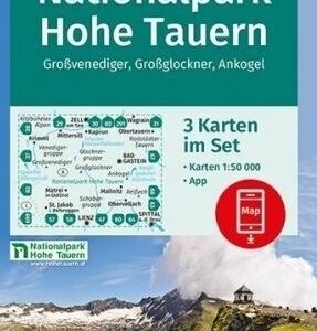 Mapa Nationalpark Hohe Tauern 1:50 000 3w1 KOMPASS