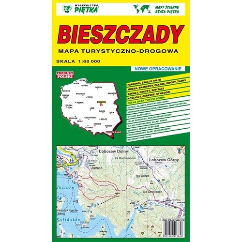 MAPA SKŁADANA BIESZCZAD 1:60 000