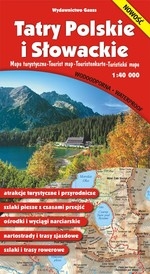 Mapa Tatry Polskie i Słowackie 1:40 000 Mapa turystyczna Wodoodporna
