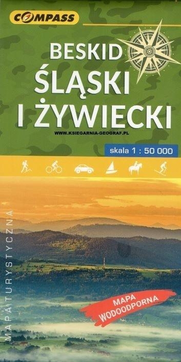 Mapa tur. - Beskid Śląski i Żywiecki 1:50 000