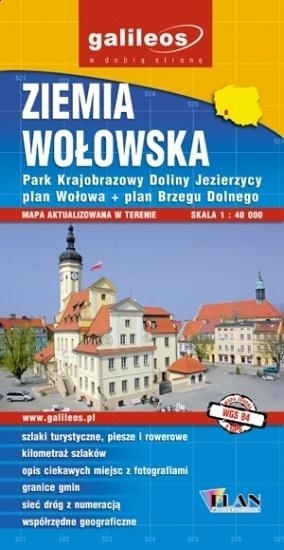 Mapa turystczna - Ziemia Wołowska 1:40 000