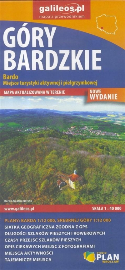 Mapa turystyczna - Góry Bardzkie 1:40 000