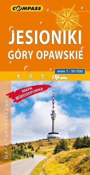 Mapa turystyczna -Jesionki, Góry Opawskie 1:50 000