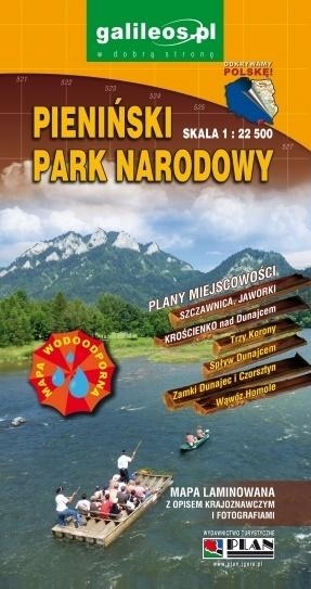 Mapa turystyczna - Pieniński Park Nar. 1:22 500
