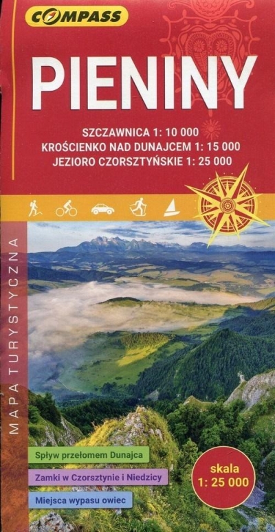 Mapa turystyczna - Pieniny 1:25 000