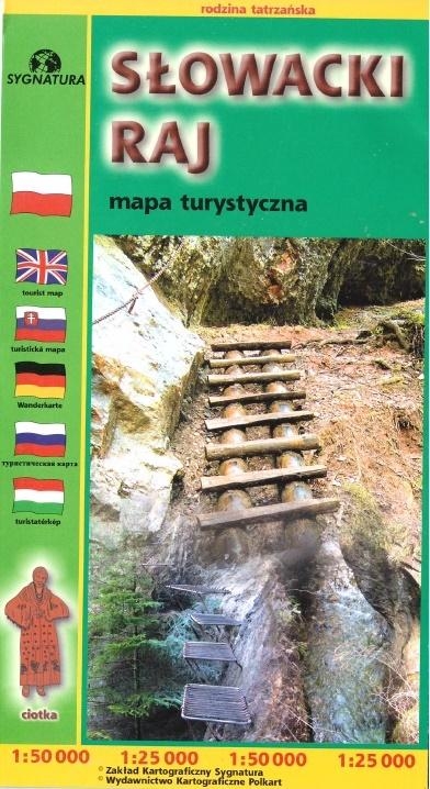 Mapa turystyczna - Słowaki raj