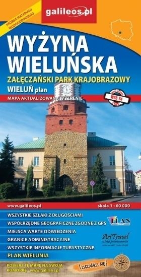 Mapa turystyczna - Wyżyna Wieluńska 1:60 000