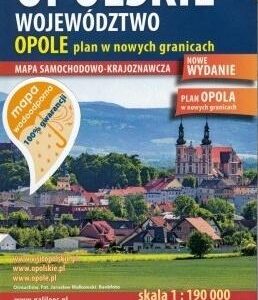 Mapa wodoodporna - Woj.Opolskie/Opole 1:190 000
