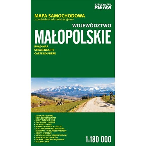 MAPA WOJ MAŁOPOLSKIEGO - SAM-KRAJ 1:180 000