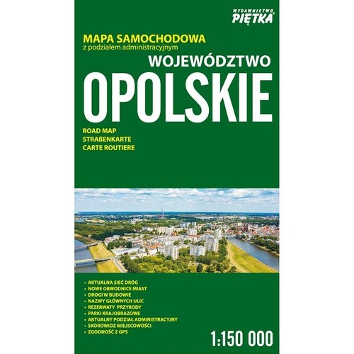 MAPA WOJ. OPOLSKIEGO - ADMIO-SAMA 1:150 000
