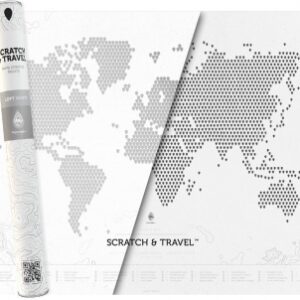 Mapa zdrapka. Loft White
