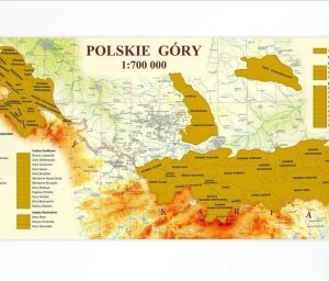 Mapa zdrapka - Polskie Góry 1:700 000