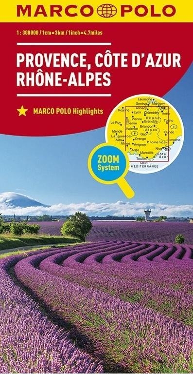 Mapa ZOOM System. Prowansja 1:300 000 plan miasta