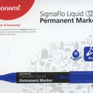 Marker permanentny Monami SigmaFlo 120 niebieski 12 sztuk