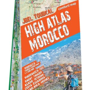 Maroko Atlas Wysoki (High Atlas Maroko) trekking map. 1:100 000