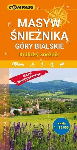 Masyw Śnieżnika Góry Bialskie mapa laminowana
