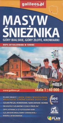 Masyw Śnieżnika, Góry Bielskie, Góry Złote - mapa