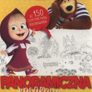 Masza i Niedźwiedź Panoramiczna kolorowanka