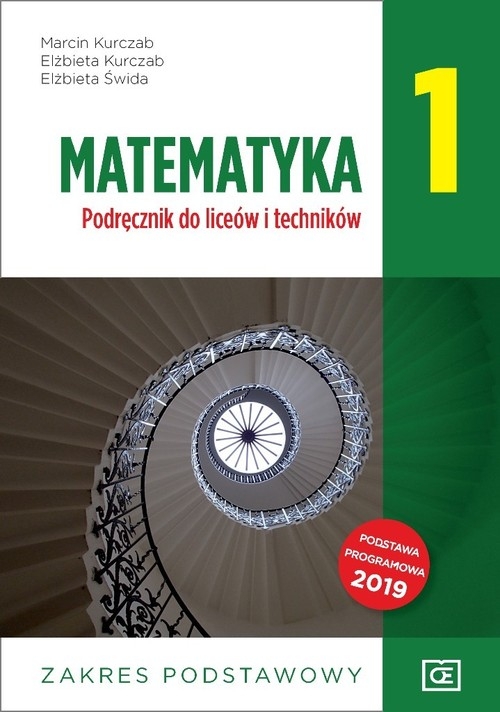 Matematyka 1 Podręcznik zakres podstawowy. Szkoła ponadpodstawowa