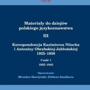 Materiały do dziejów pol. językoznawstwa 3 T.1-2