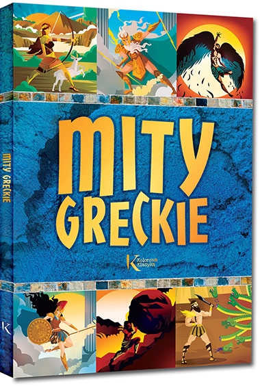 Mity greckie. kolorowe ilustracje, kreda, duża czcionka