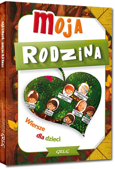 Moja rodzina. kolorowe ilustracje, kreda, duża czcionka