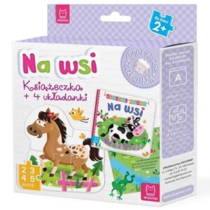 Na wsi Książeczka i cztery układanki Puzzle dla malucha