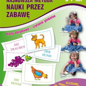 Niemiecki dla dzieci 1. 3-7 lat. Karty obrazkowe ? czytanie globalne. HAUS...