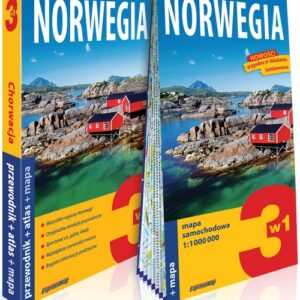 Norwegia 3w1: przewodnik + atlas + mapa