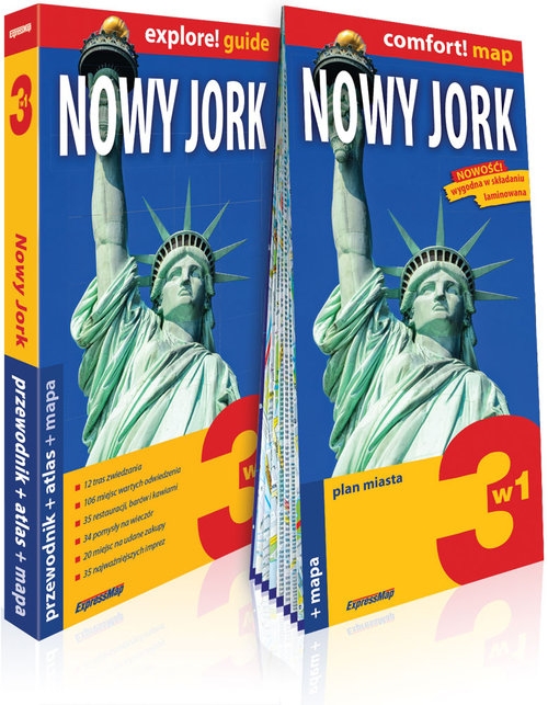 Nowy Jork 3w1: przewodnik + atlas + mapa. explore! guide