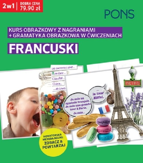 Obrazkowy francuski kurs i gramatyka w ćwiczeniach PAK2