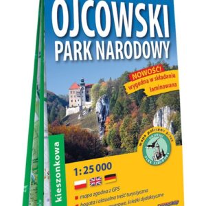 Ojcowski Park Narodowy kieszonkowa laminowana mapa turystyczna 1:25 000