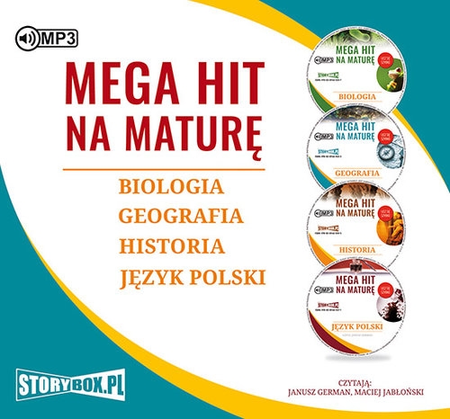 Pakiet Mega hit na maturę Biologia Geografia Historia Język polski
(Audiobook)