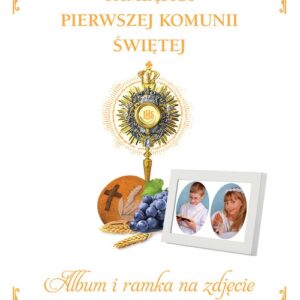 Pamiątka Pierwszej Komunii Świętej z ramką