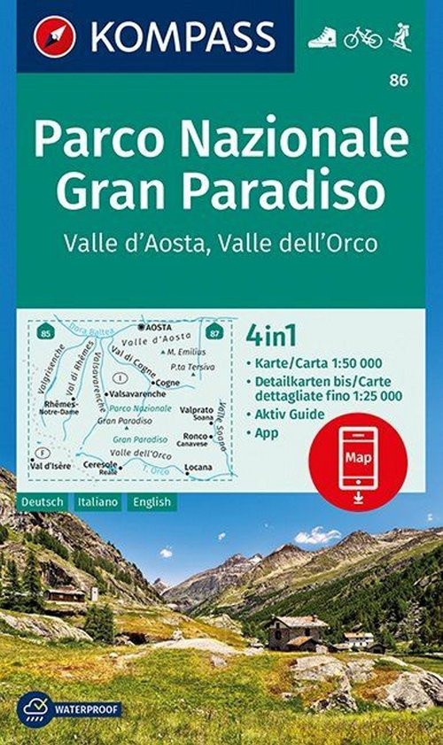 Parco Nazionale Gran Paradiso KV WK 86 Kompass