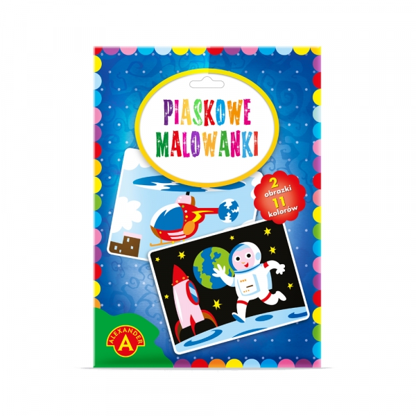 Piaskowe Malowanki - astronauta, helikopter (2091)